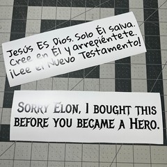 Order your own Custom Bumper Sticker – Say Anything You Want! – Black and White