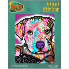 Baby Pit Bull Dog Dean Russo Pop Art Vinyl Sticker Laptop Bumper Luggage Decal