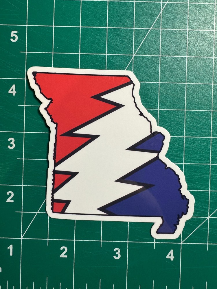 Missouri Stealie – Grateful Dead – Laminated Vinyl Sticker 3″x3″