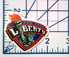 New York Statue of Liberty Basketball Die Cut Vinyl Sticker Decal Sports