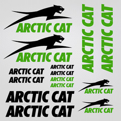 Arctic Cat snowmobile stickers decals quad wildcat sled racing tuning helmet