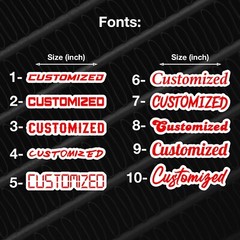 Custom Car Emblem Badge MULTI COLOR Customized Text Names