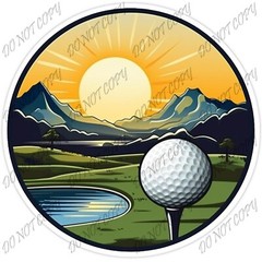 Laminated Vinyl Decal Die Cut Sticker – Golf Lovers Lot – Made in USA