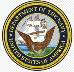 STICKER US Navy vinyl laminated glossy trump new patriotic USA go navy