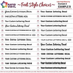 Chrome Custom Vinyl Lettering Text Decal for Home Garage Car Truck Boat Trailer