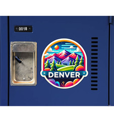 Denver Colorado Fridge Magnet or Laptop Sticker