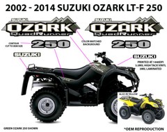 Suzuki Ozark LT-F 250 OEM ATV Tank Decal Sticker Emblem King Quad QuadRunner LTA
