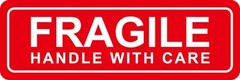 FRAGILE HANDLE WITH CARE Packing Shipping Stickers Easy Peel and Apply 1″ x 3″