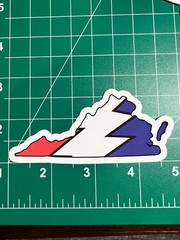 Virginia Stealie – Grateful Dead – Laminated Vinyl Sticker 1.5″x3″