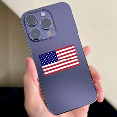 American Flag USA Sticker Vinyl Sticker Different Sizes Window, Helmet, Laptop