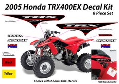 2005 HONDA TRX 400EX Decal Sticker OEM kit Red Yellow Plastic 400 ATV Quad