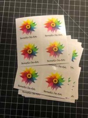 100 Custom Clear Stickers, Clear Labels transparent Stickers Bulk Print