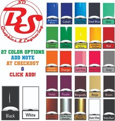 2x Custom Text Vinyl Decal Lettering Sticker Personalized Any Text Any Name noBS