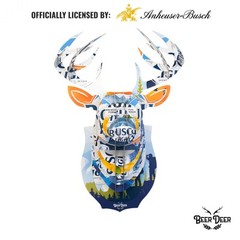 Busch Light Cardboard Deer Head Mount Multi-Color