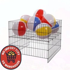 Econoco GTCECB 36″ Square Economy Dump Bin Black Wire Retail Display Basket