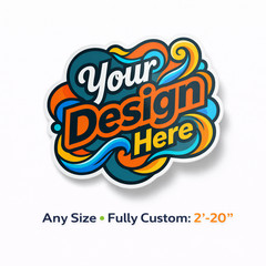 Custom Printed Vinyl Stickers Die Cut Logo Waterproof UV Resistant 2″–20″ Sizes