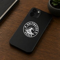 Saltwater Heals Logo Salt Life Vinyl Decal Sticker – watersports boating surfing