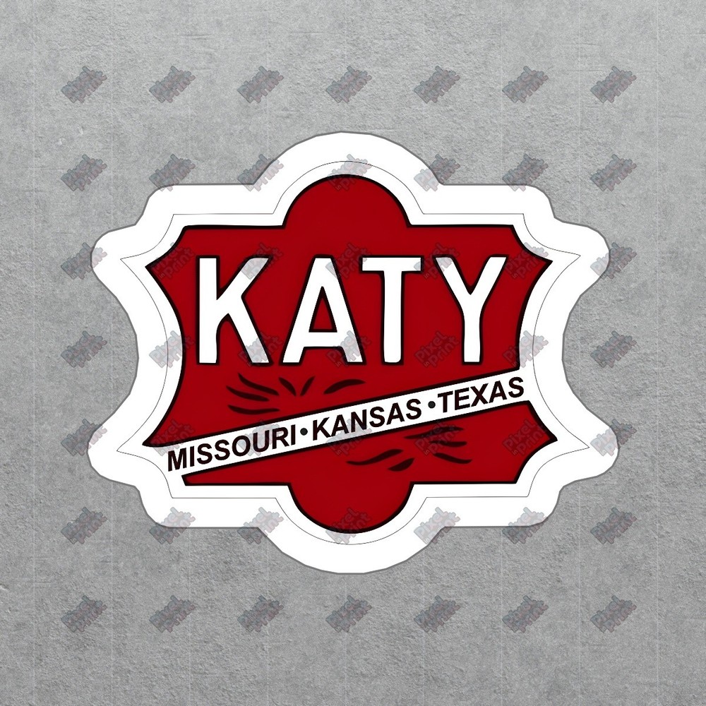 Vintage Katy Railroad Decal Missouri Kansas Texas Vinyl Sticker #636960