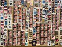 Patriotic Sticker Lot – Charity Organizations – SMALL Size – Large Quantity