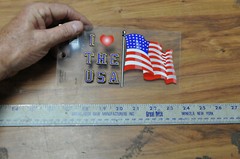 I Love The USA Vinyl Decal Car Window Sticker , see pictures