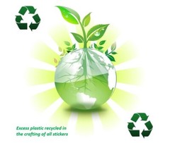Recycle Sticker Symbol Sign PICK SIZE Vinyl Decal Trash Reuse Bin Waste Garbage