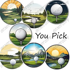 Laminated Vinyl Decal Die Cut Sticker – Golf Lovers Lot – Made in USA