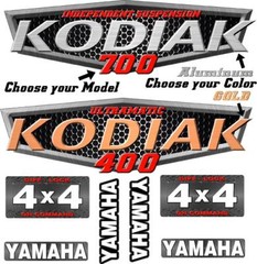 Yamaha Kodiak 400 450 700 OEM ATV Tank Decal Graphic Sticker Kit upgrade 4×4