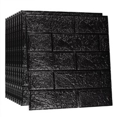 Soundproof Wall Panel Stickers Waterproof Foam Tiles DIY Design Easy Care