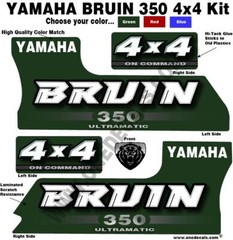 Yamaha BRUIN 350 4X4 OEM Decal Graphics Kit