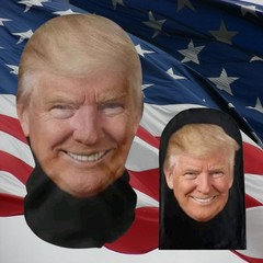 🎇 President Donald Trump Seethru Pullover Mask Mesh Full Face Halloween Costume