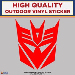 Decepticon Die Cut , High Quality Vinyl Sticker Decals