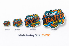 Custom Printed Vinyl Stickers Die Cut Logo Waterproof UV Resistant 2″–20″ Sizes