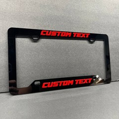Custom Car License Plate Frame 3D Laser Cut Multicolor Personalized NAME LOGO