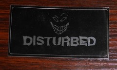 Disturbed Sticker The Sickness Promo 2001 (rectangle) 4×2