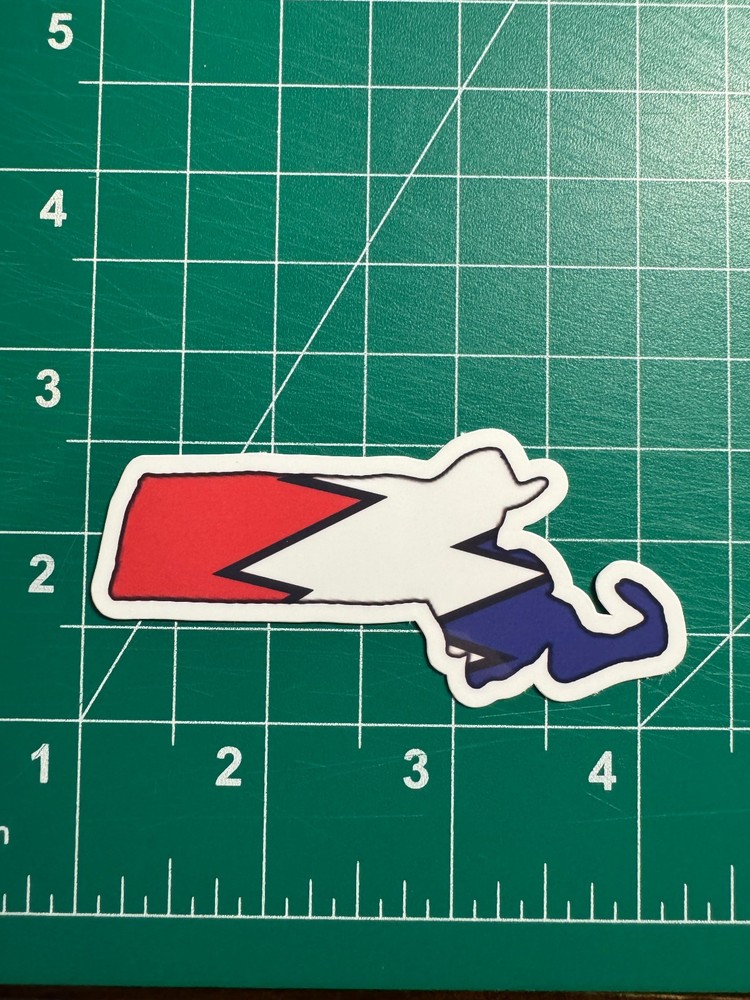 Massachusetts Stealie – Grateful Dead – Laminated Vinyl Sticker 1.5″x3″