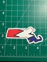 Massachusetts Stealie – Grateful Dead – Laminated Vinyl Sticker 1.5″x3″