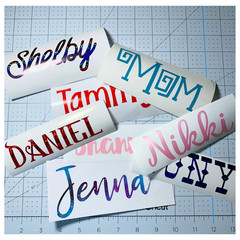 3″ Custom Text or Name Vinyl Decal Sticker