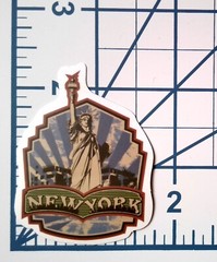 Vintage New York City Sticker Statue of Liberty Vinyl Die Cut Journal Gift