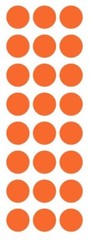 1″ Orange Round Label Dots Stickers Color Coding Inventory 1 Inch Dot