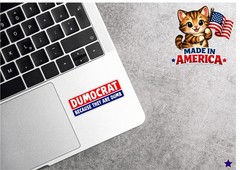 Dumocrats Decal Sticker President Trump Nickname Liberals MAGA Funny Political