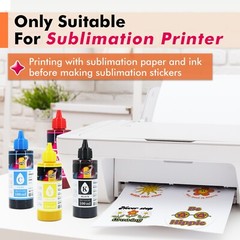 Koala Sublimation Sticker Paper Waterproof Matte White 25 Sheets 8.5×11 Outdoors