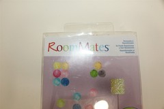 RoomMates 60 Self Adhesive Watercolor Dots Peel and Stick Wall Decals