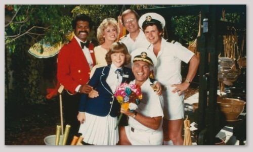 THE LOVE BOAT *NEW* Glossy Rectangle Sticker Measures 5.25″ x 3.06″