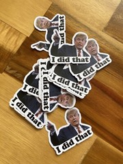 Trump I DID THAT Stickers Decals Car Gas Pump Stickers Station 2″ Stickers