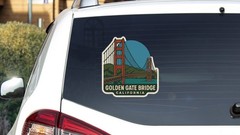 Golden Gate Bridge California Sticker Decal Vinyl Die-Cut Symbolic Landmark