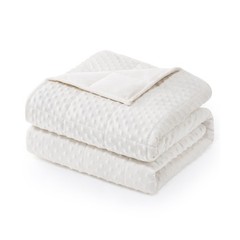 Wemore Minky Dot Weighted Blanket for Adults Queen Size 15 lbs,… USA FAST SHIP