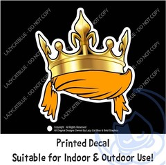 Trump Hair King Crown Decal Sticker MAGA America Great Political Anti Liberal US
