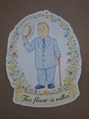 creole bobby hill vinyl laminated sticker 4×3 “this flower is wiltin”