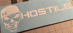 Vinyl Decal for Window – Hostile Off-Road Tires (Full Logo)