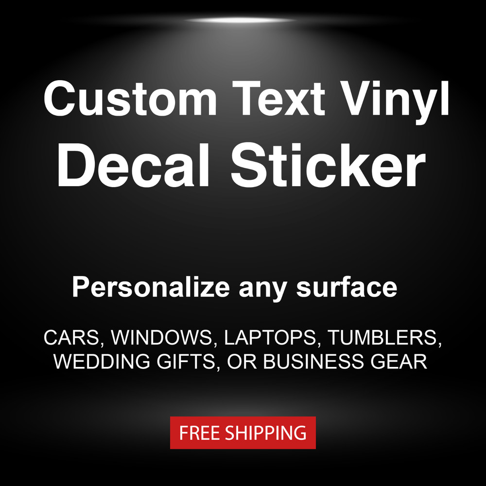 Personalized Name Decal – Custom Vinyl Sticker for Cars, Laptops, Bottles & More
